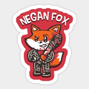 Negan Fox Sticker